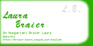 laura braier business card